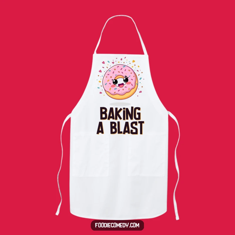 Funny Donut Confetti Apron: Bake with a Burst of Sugary Excitement