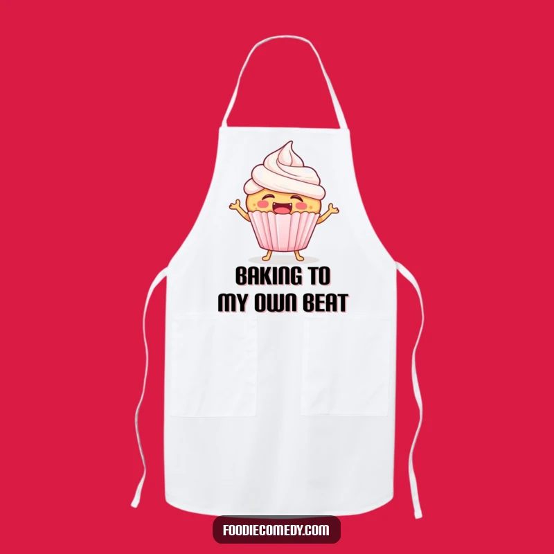 Funny Laughing Cupcake Apron - Bake and Laugh with Sweet Style