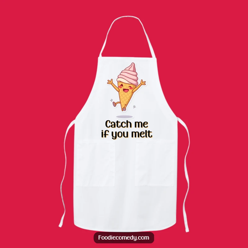 Funny Ice Cream Cartwheel Apron - Chef's Sweet and Playful Wear