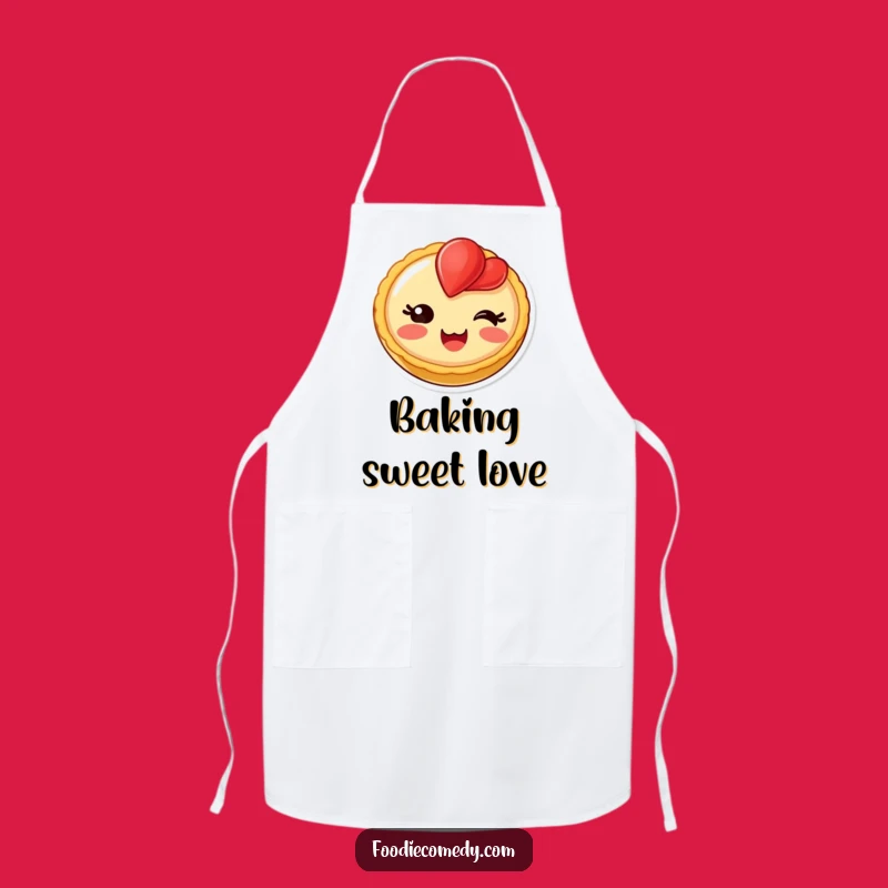 Funny Blushing Fruit Tart Apron - Bake Sweet Treats with Charm!