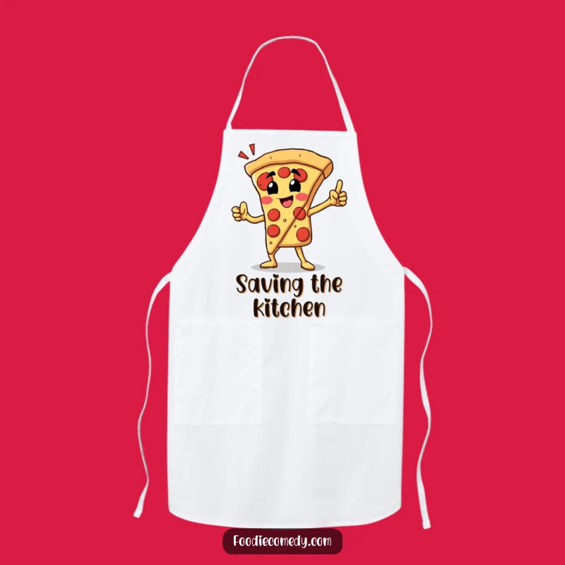 Funny Pizza Slice Hero Apron: Chef Champion Wear, Perfect Funny Gift for Cooks