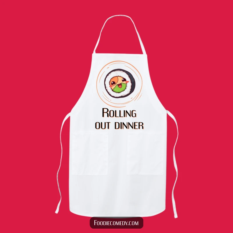Funny Sushi Roll Apron: Cook with Joy, Delightful Gift