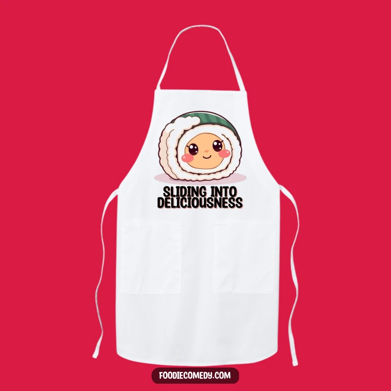 Funny Sushi Roll Apron - Cook with Joyful, Hilarious Foodie Style