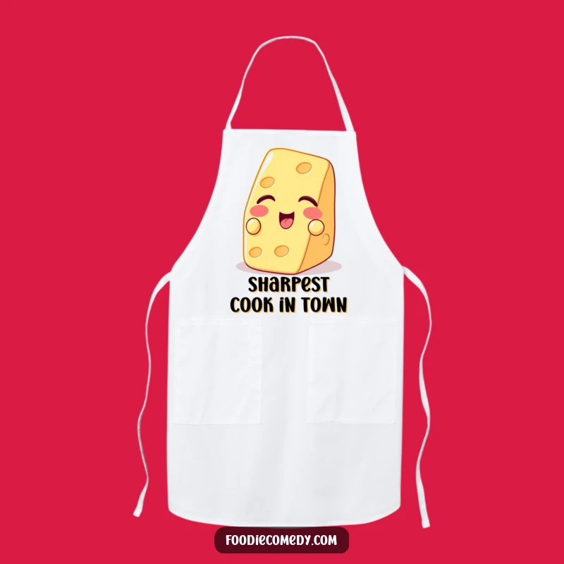 Funny Winking Cheese Apron - Cook with Cheesy Charm and Fun