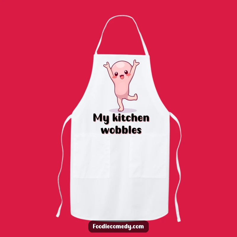 Funny Wobbly Jelly Handstand Apron: Cook with Comedic Wobble in the Kitchen