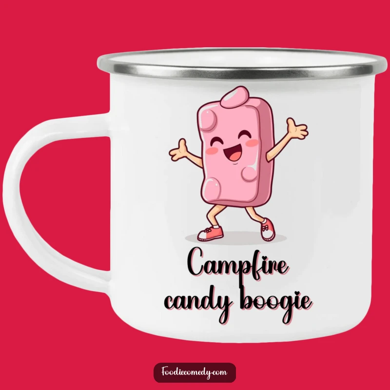 Funny Breakdance Candy Camping Mug: Sweet Sips for Energetic Adventures!