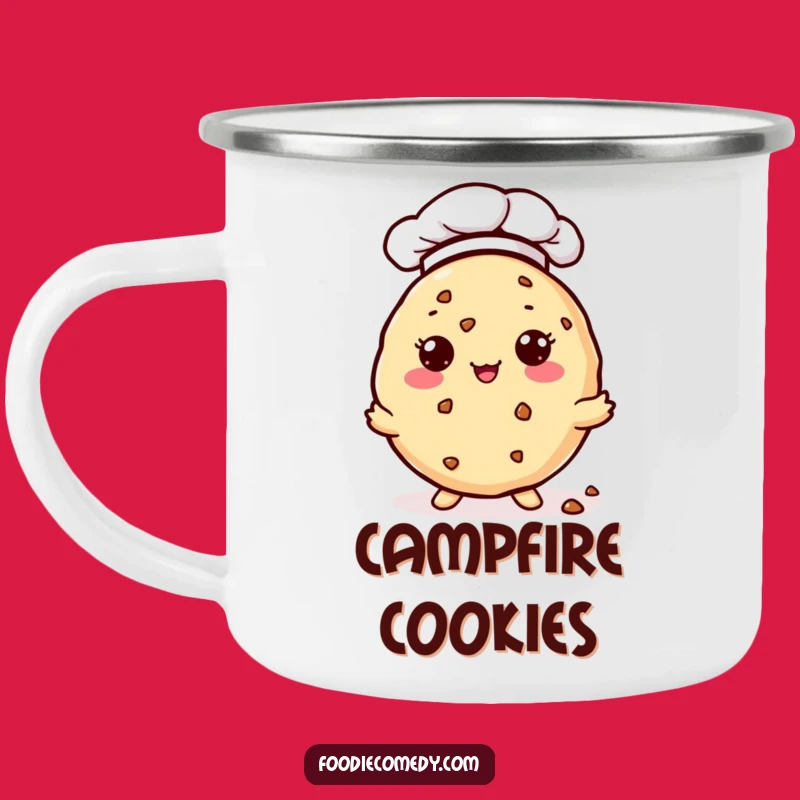 Funny Kawaii Cookie Camping Mug: Chef Baker Outdoor Sweet Cup