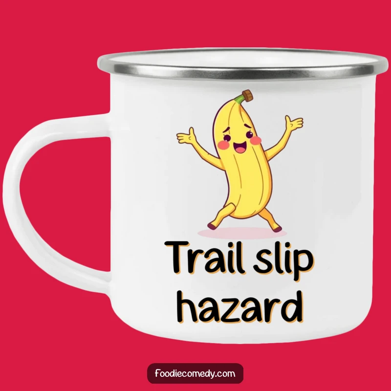 Funny Banana Peel Breakdance Camping Mug: Outdoor Fun with a Twist