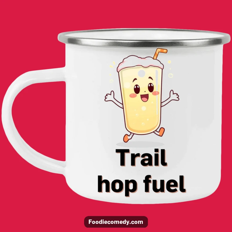 Funny Beverage Hop Camping Mug: Bubbly Brews for Happy Adventures