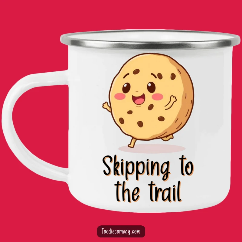 Funny Cookie Skip Camping Mug: Happy Trails with a Sweet Companion
