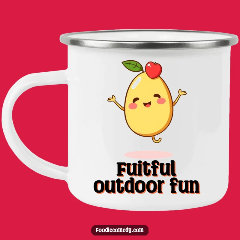 Funny Fruit Jig Camping Mug: Healthy Adventures with Vibrant Vibes!