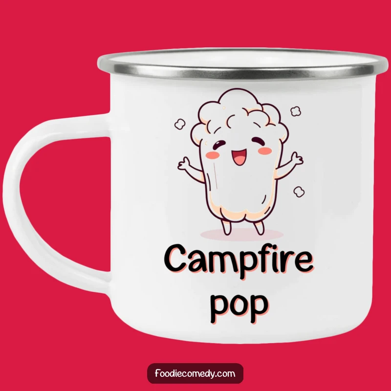 Funny Popcorn Kernel Camping Mug - Trail Mix & Tunes!