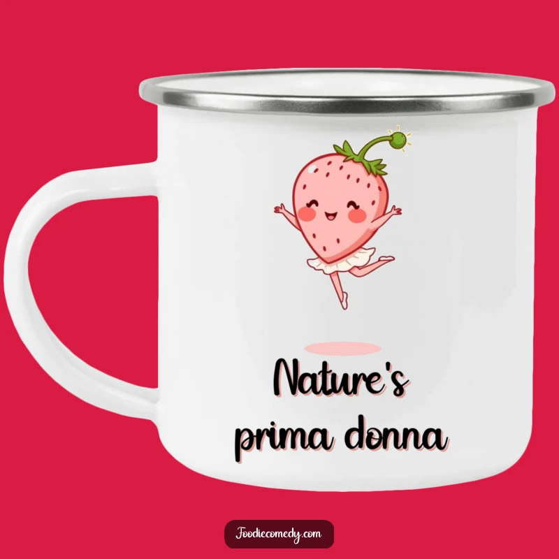 Funny Strawberry Campfire Mug: Graceful Dancer Fuel, The Ultimate Funny Gift!
