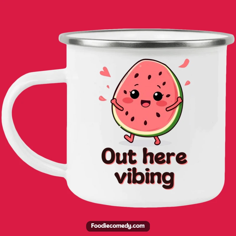 Funny Watermelon Campfire Mug: Groovy Slice Adventure Fuel, The Ultimate Funny Gift!