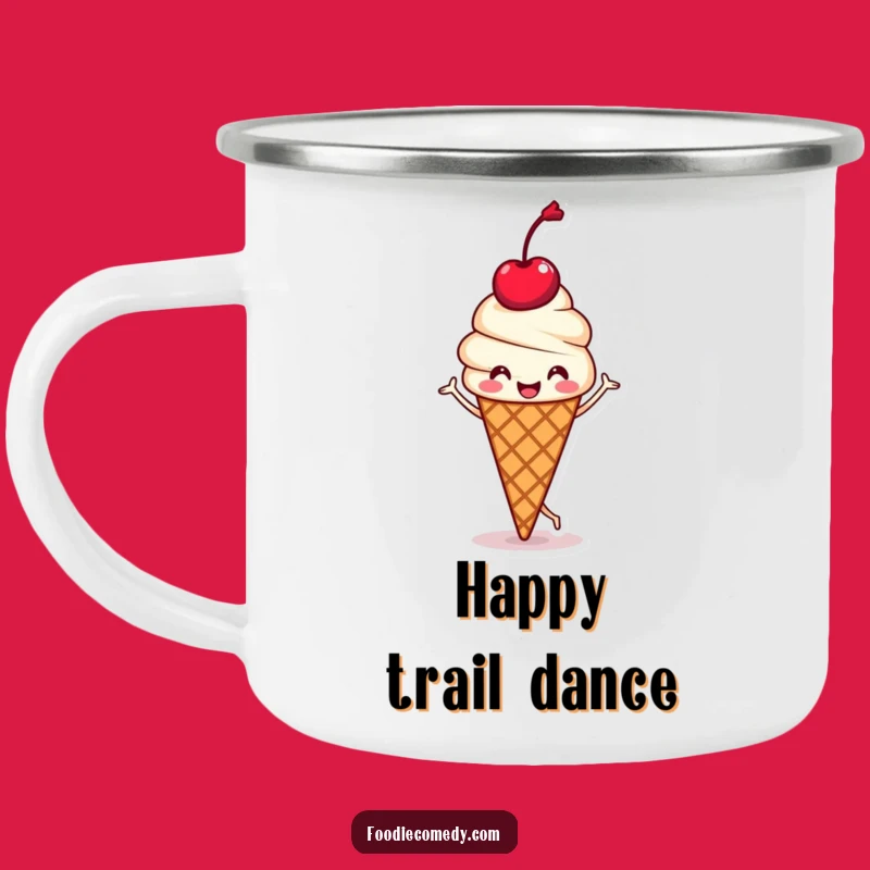 Funny Ice Cream Camping Mug - Jigging Treat by the Campfire Sweet Gift