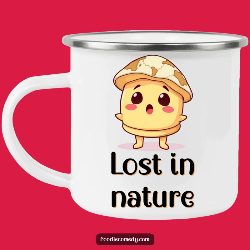 Funny Surprised Pancake Camping Mug: Explore Off the Grid! A Hilarious Outdoor Gift