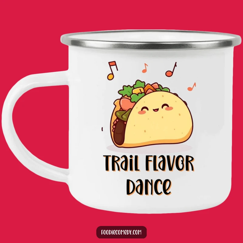 Funny Taco Jiggle Camping Mug: Outdoor Fun with a Hilarious Twist