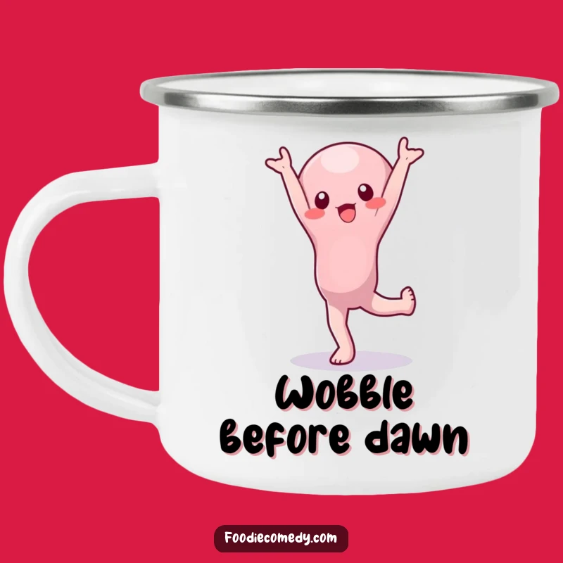 Funny Wobbly Jelly Handstand Camping Mug: Adventure with Hilarious Wobble