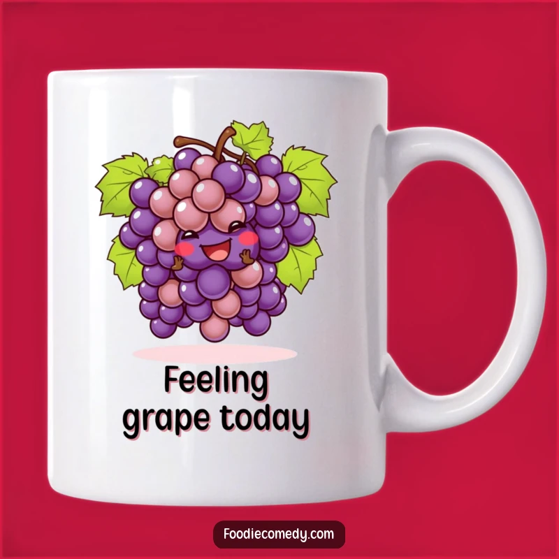 Funny Grapes Cha-Cha Mug - A Teasingly Humorous Wine Lover's Gift