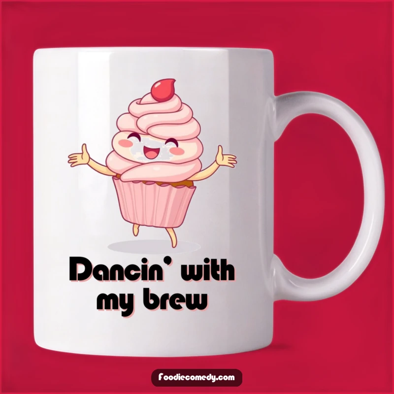 Funny Cupcake Dance Mug: A Whimsical Treat for Sweet Moments