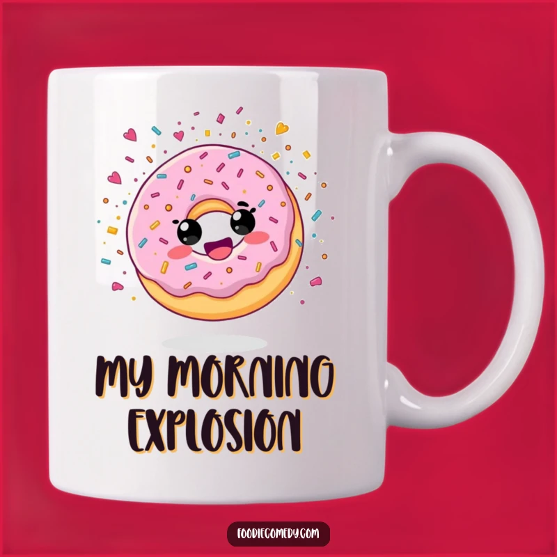 Funny Donut Confetti Explosion Mug: A Sweet, Joyful Gift for Treat Lovers