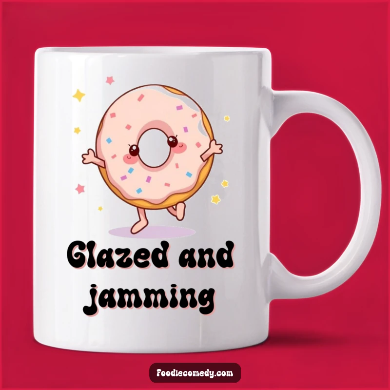 Funny Donut Disco Dancer Mug: A Sweet Treat for a Hilarious Gift