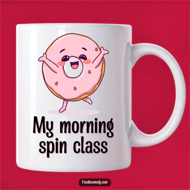 Funny Giggling Donut Breakdancer Mug a Hilarious Treat for Coffee Lovers