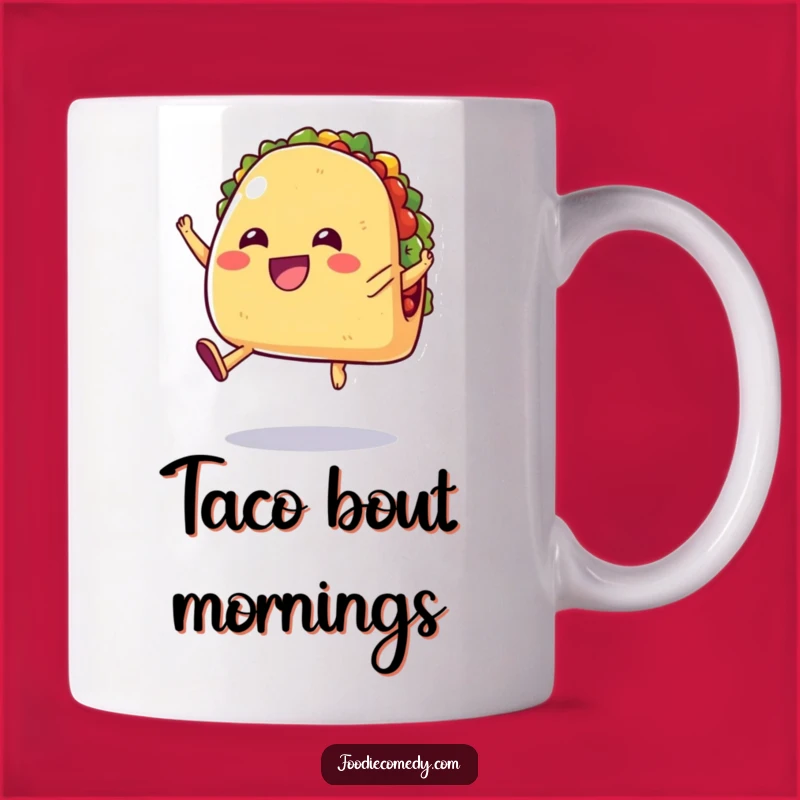 Funny Jumping Taco Mug - Hilarious Mexican Food Gift for Fiesta Lovers
