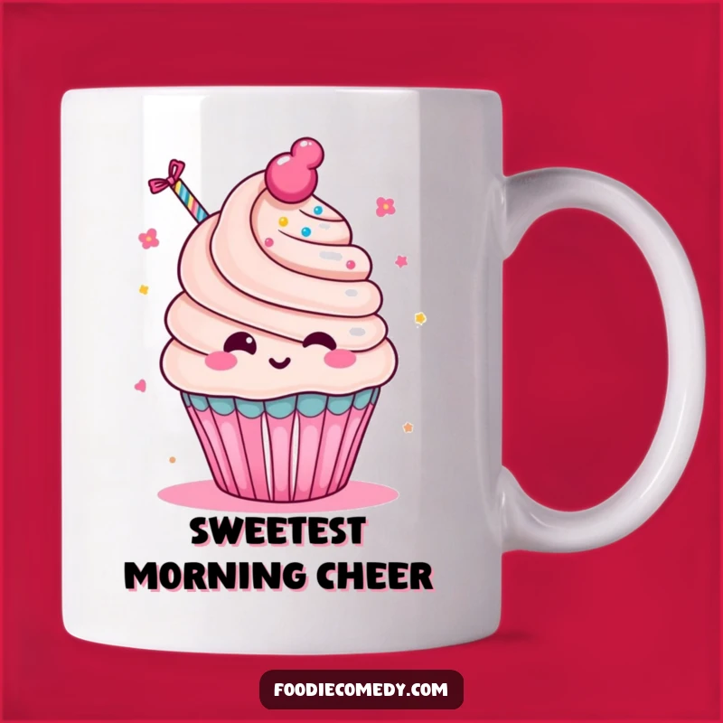 Funny Kawaii Cupcake Party Mug - A Sweet Gift for Celebrations