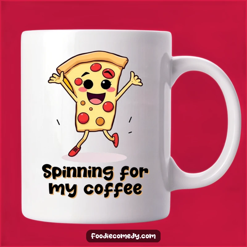 Funny Pizza Breakdance Mug - Hilarious Gift for Dance Lovers & Pizza Fans