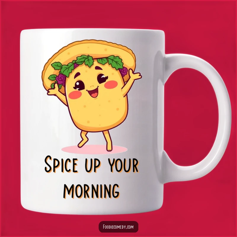 Funny Taco Salsa Dance Mug: Hilarious Fiesta Gift for Food Lovers