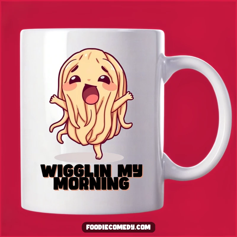 Funny Wiggling Noodle Mug - Start Your Day with a Silly Twist