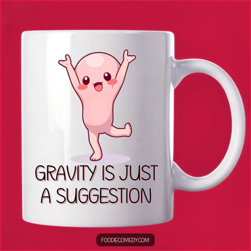 Funny Wobbly Jelly Handstand Mug: A Hilarious Attempt at Fitness Perfect Funny Gift