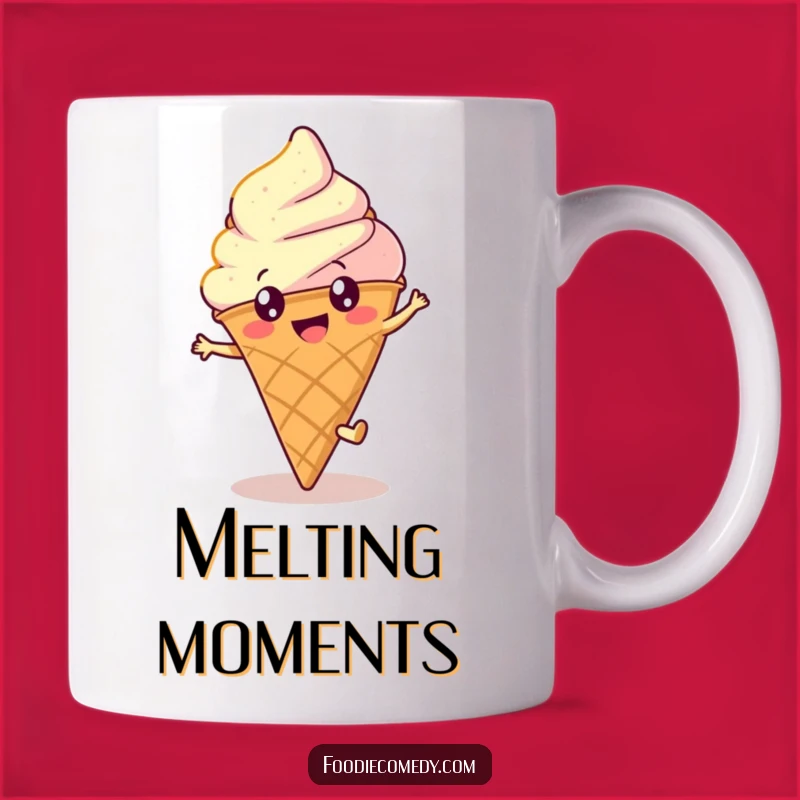 Funny Ice Cream Cartwheel Mug: Happy Round Treat, Perfect Humorous Gift