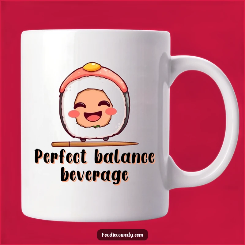 Funny Sushi Chopstick Mug: A Hilarious Gift for Sushi Lovers and Foodie Friends