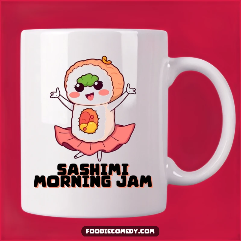 Funny Sushi Flamenco Mug: Hilarious Japanese Food Lover Gift