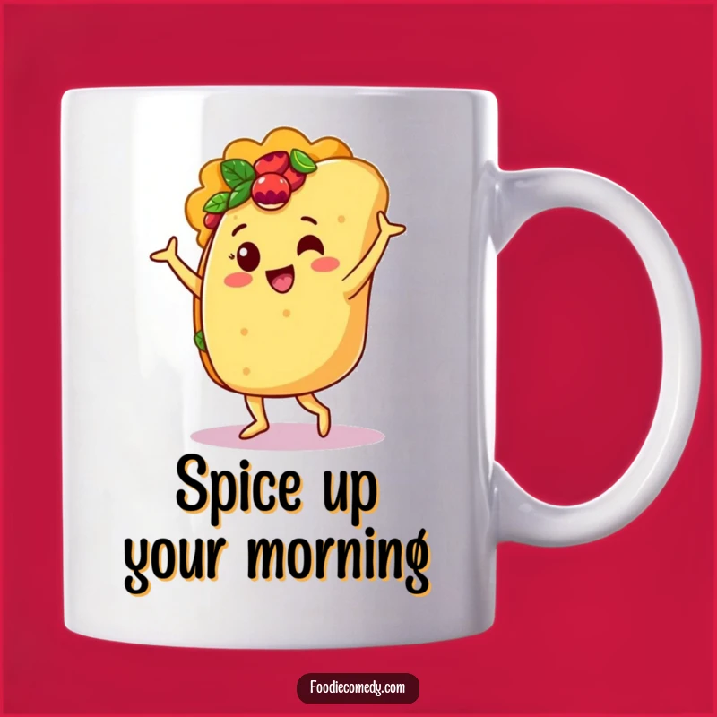 Funny Taco Salsa Dancer Mug: A Hilarious Foodie Gift for Fiesta Lovers!