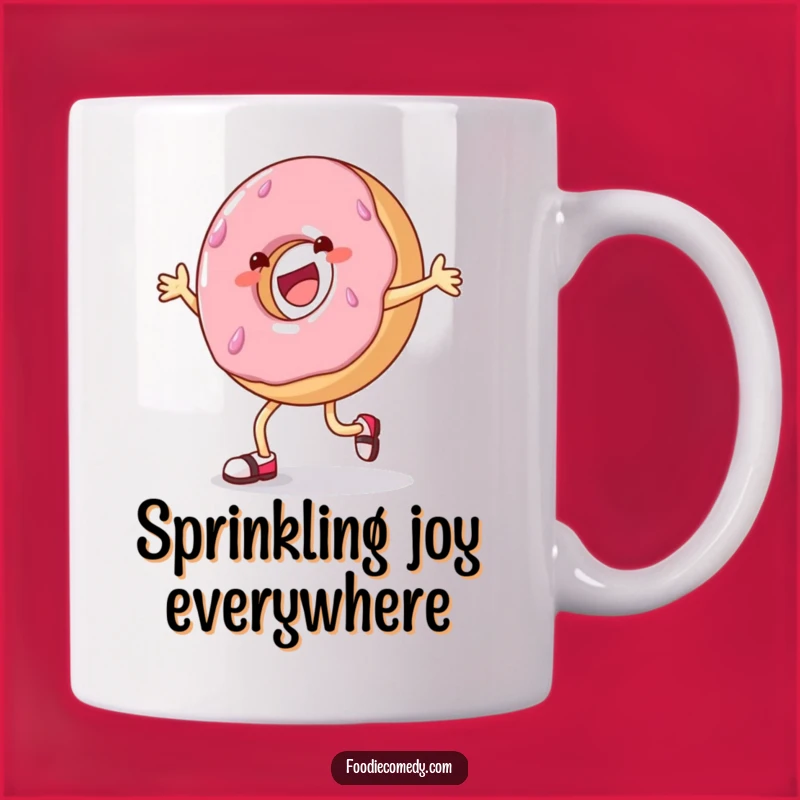 Funny Donut Tap Dance Mug: Sweet Moves Gift for Dessert Lovers