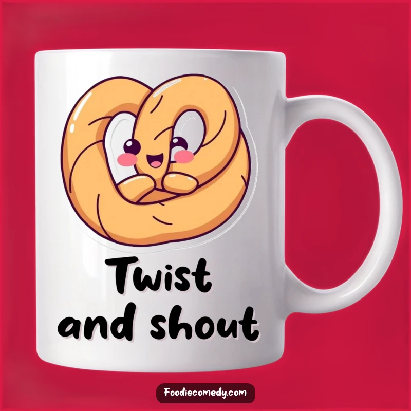 Funny Pretzel Twist Mug: Happy Shape Fun - Perfect Humorous Gift