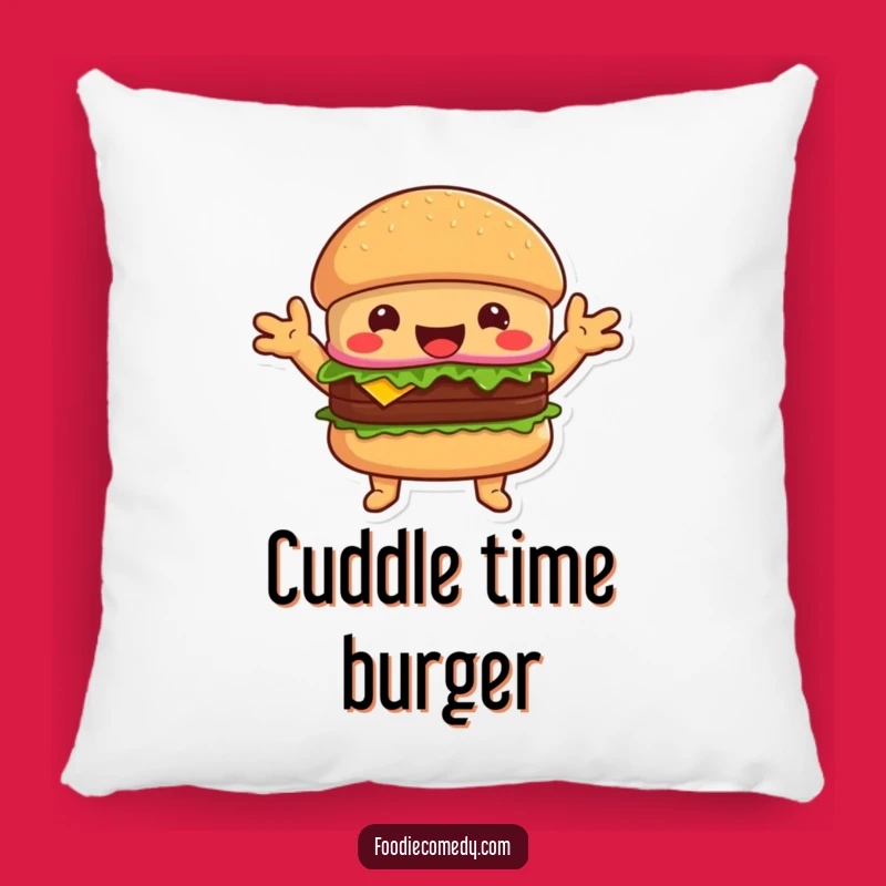 Funny Hugging Burger Pillow - Snuggle Up with Delicious Comfort