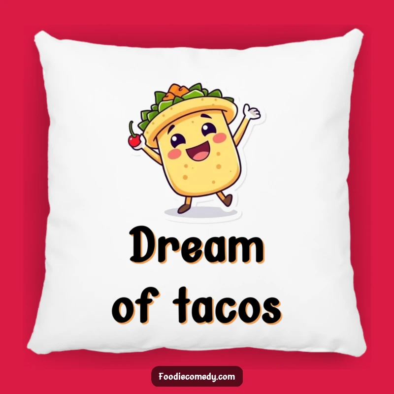 Funny Taco Jig Pillow: Cozy Up with Some Fiesta! A Hilarious Comfort Gift