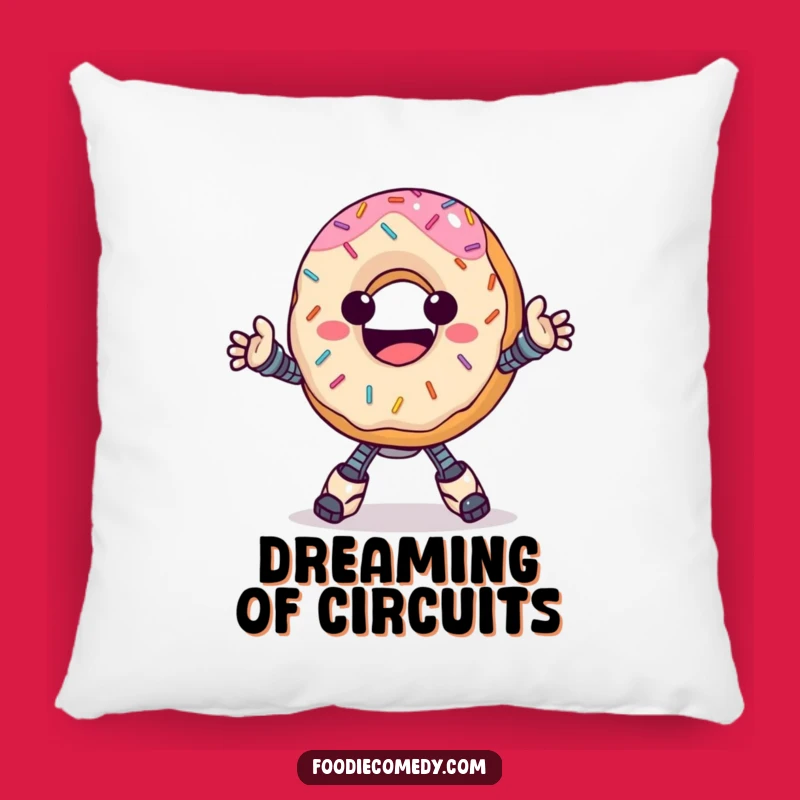 Funny Donut Robot Pillow: Comfy and Hilarious Sweet Decor