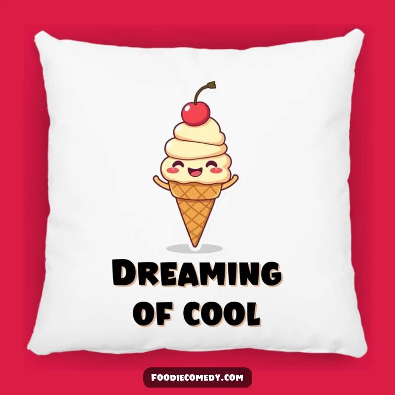 Funny Giggling Ice Cream Cone Pillow - Hilarious Cartoon Spin Comfort Gift