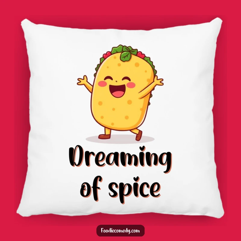 Funny Taco Salsa Dance Pillow: Cozy Fun, Festive Gift