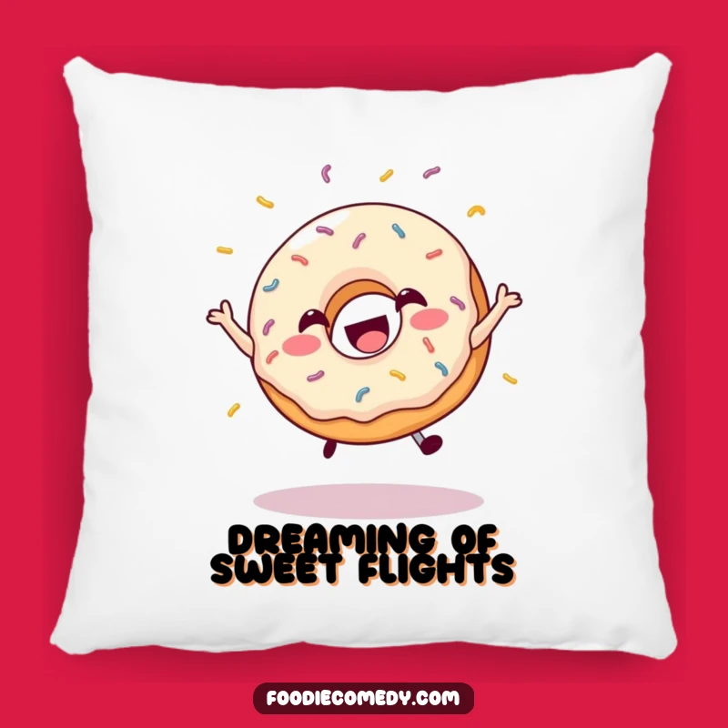 Funny Jumping Donut Pillow - Sweet Dreams with Playful Comfort