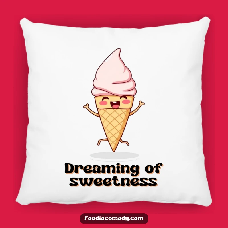 Funny Ice Cream Dancer Pillow: Cuddle Up with Sweet Jigs!