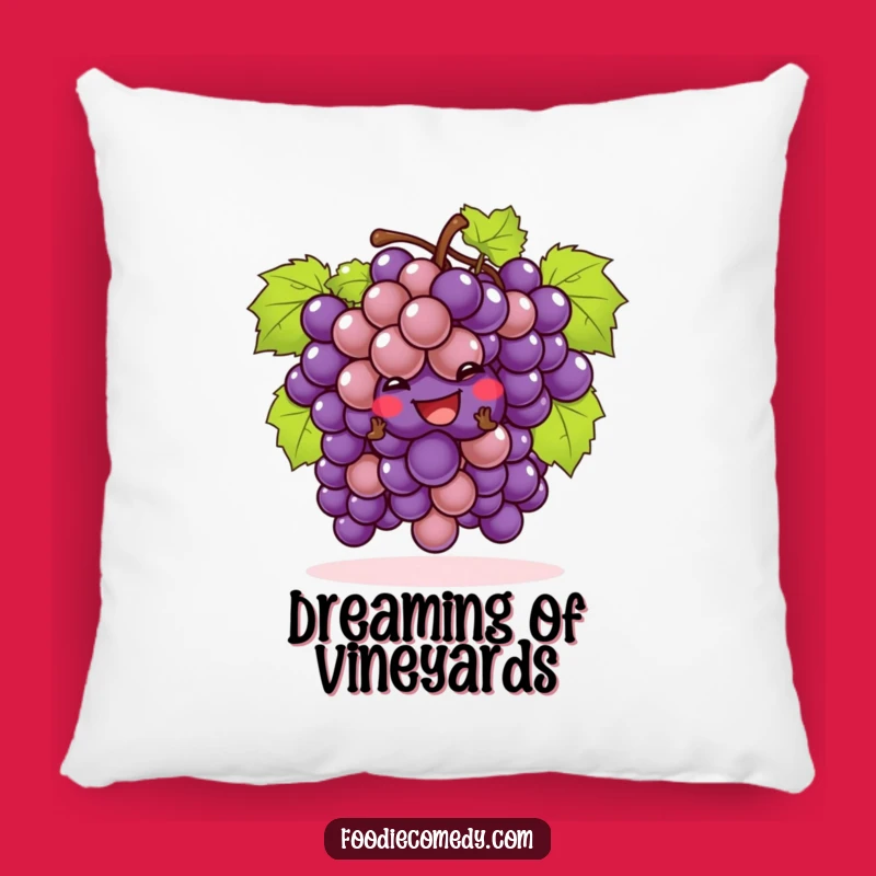 Funny Grapes Cha-Cha Pillow - Cozy Comfort with a Cheeky Touch