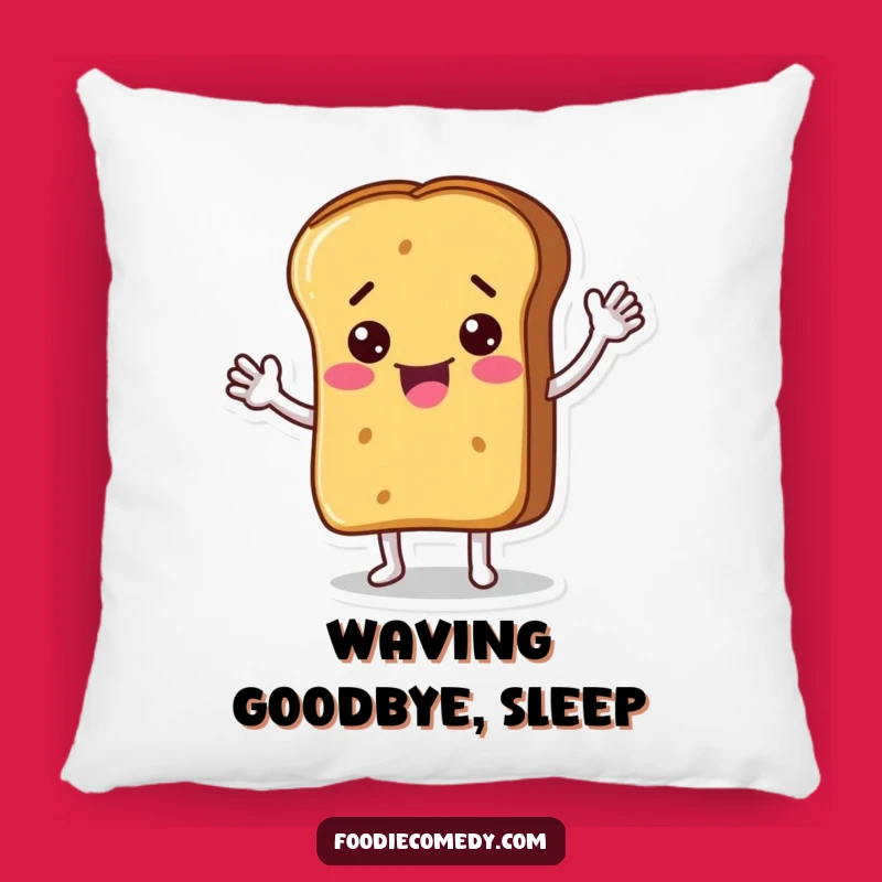 Funny Bread Loaf Waving Pillow: Soft and Comical Character Cushion for Comfort