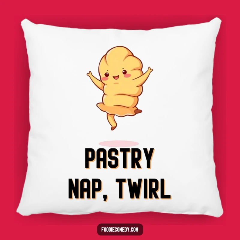 Funny Croissant Pirouette Pillow: Soft Comfort with a French Pastry Twist