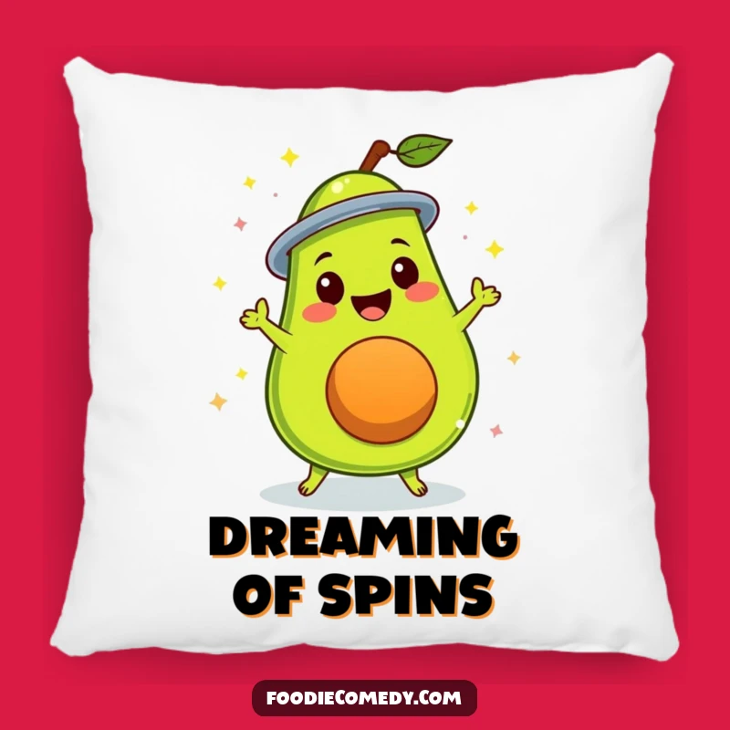 Funny Disco Avocado Pillow a Groovy and Fun Accent Piece